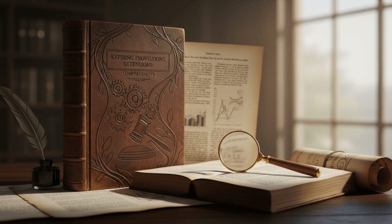 Expiring Tax Provisions and Extensions: A Comprehensive Guide Through 2025